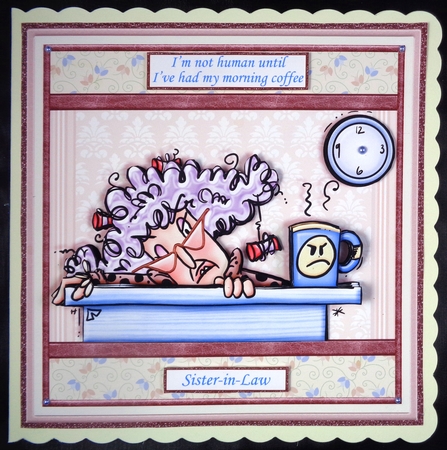 STELLA THOUGHTS ON AGE & MORNINGS 7.5 Decoupage & Inserts Bumper Kit by Linda Short