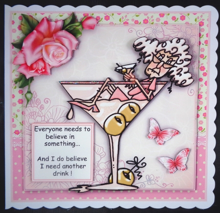 Stella Another Drink Card Front Kit by Linda Short