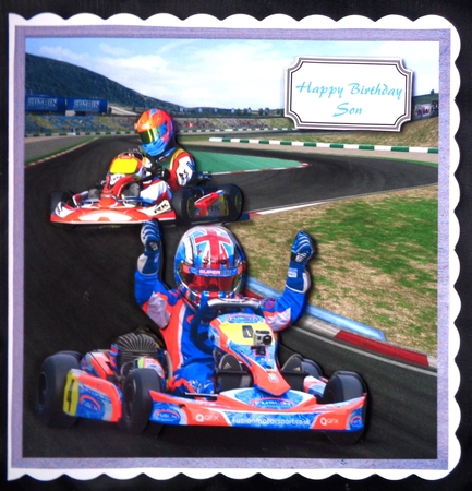Go kart racing by Linda Short