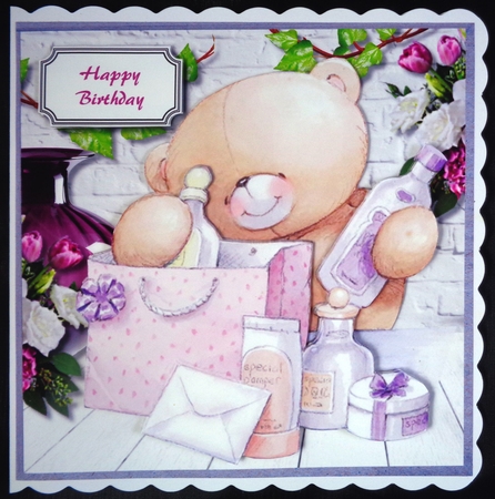 Forever friends birthday or mothers day card topper by Linda Short