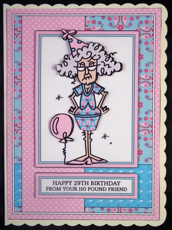 Stella - Happy 29th Birthday From Your 110 Pound Friend (Shabby Chic Colors) by Linda Short