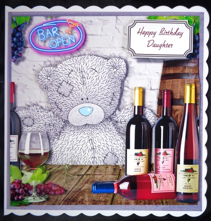 Tatty teddy wine bar by Linda Short