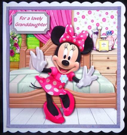 Minnie Mouse in her gorgeous bedroom by Linda Short