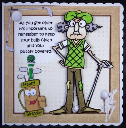 8x8 Gus keeps is balls clean mini kit by Linda Short