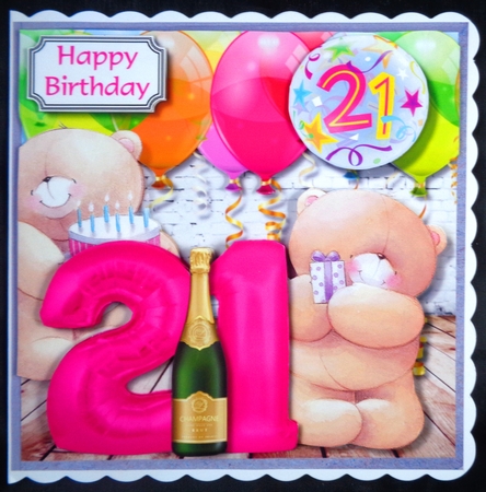 Forever friends 21st Birthday female by Linda Short