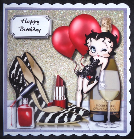 Betty Boop celebration mood by Linda Short