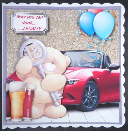 Forever friends birthday boy 18th by Linda Short