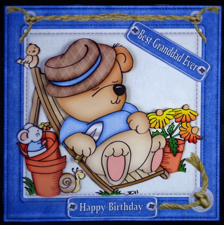 8x8 relax its your day gardening Ted mini kit by Linda Short