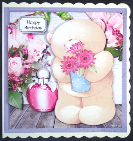Forever friends bear with flower pot by Linda Short