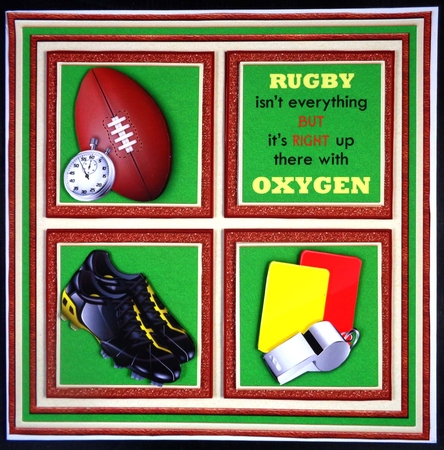 Sports Squares RIGHT UP THERE WITH OXYGEN Quick Layers Cards Bumper Kit by Linda Short