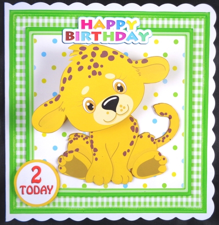 Lion Cub Wobbler Card by Linda Short