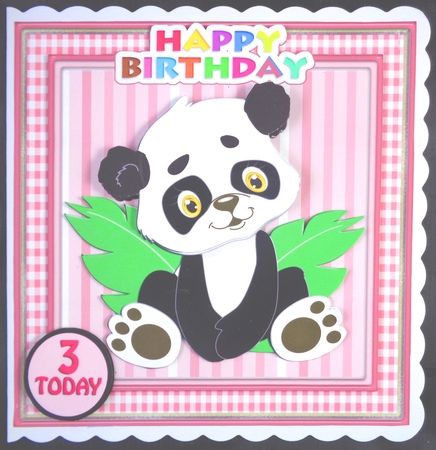 Panda Wobbler Card by Linda Short