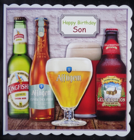 Birthday or Fathers Day beers by Linda Short
