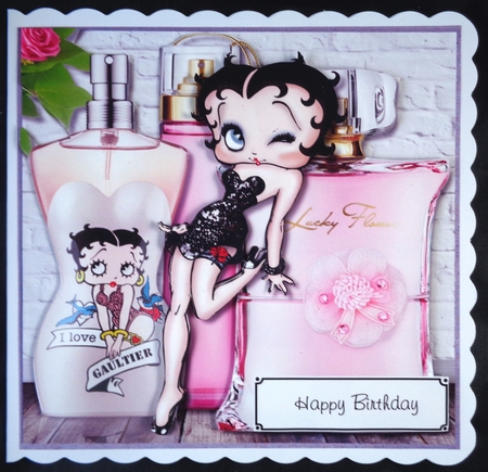 Betty Boop with perfumes by Linda Short