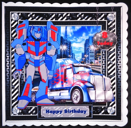 Optimus Prime Birthday Ages mini kit by Linda Short