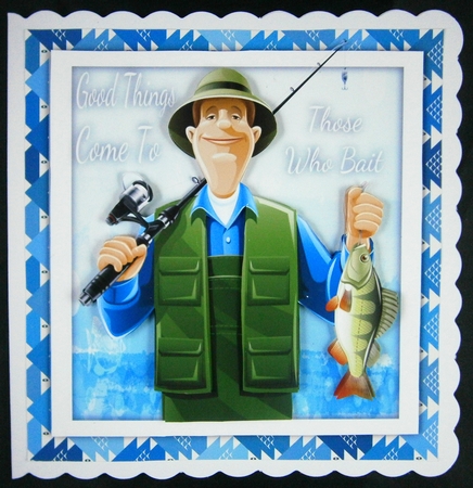 Good Things Comes To Those Who Bait 8x8 by Linda Short