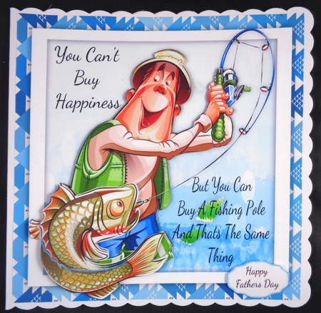 Buy A Fishing Rod Happiness 8x8 by Linda Short