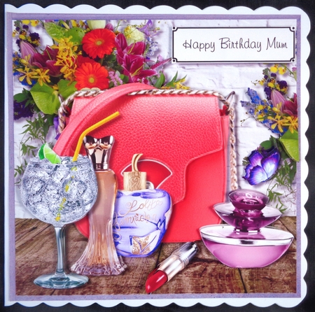 Perfume, bag and gin by Linda Short