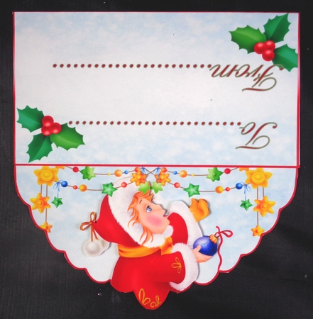 Decorating the Christmas tree money wallet by Linda Short