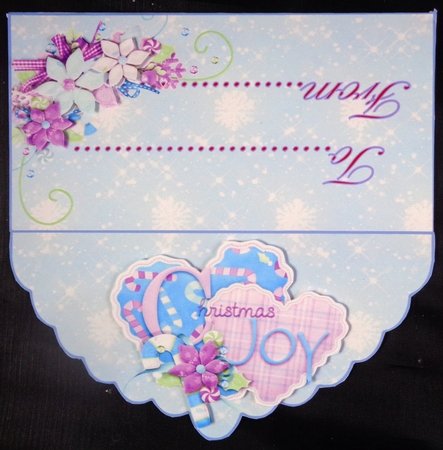 Still joyful hearts Christmas money wallet by Linda Short
