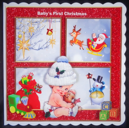 Babys 1st Christmas mini kit by Linda Short