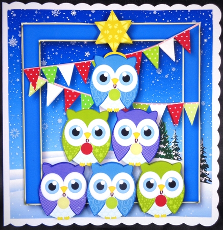 Christmas Tree Of Owls by Linda Short