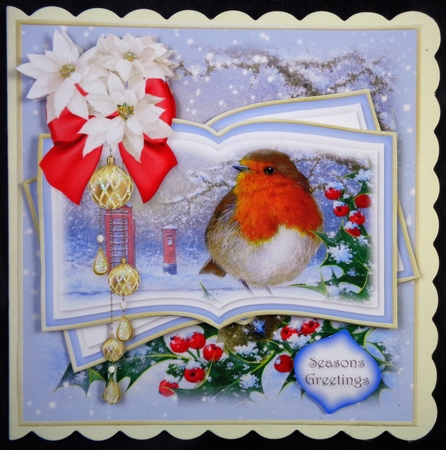 Robin Red Breast Scene Toppers by Linda Short