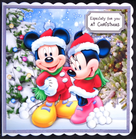 Mickey and Minnie winter wonderland by Linda Short