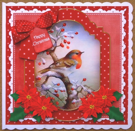 Red Robin Happy Christmas Fancy 8in Step by Step by Linda Short