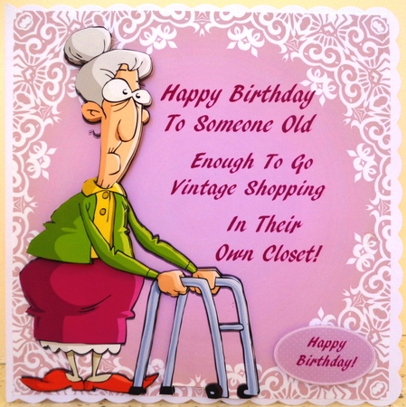 Old Lady Humor 3 8x8 by Linda Short