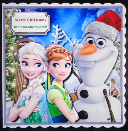 Olaf, Elsa and Anna Christmas by Linda Short