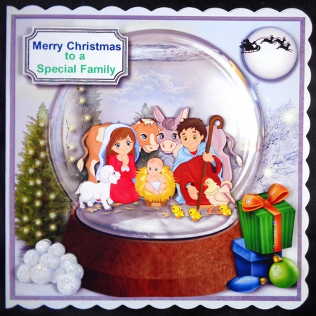 Nativity Snow globe  Christmas by Linda Short