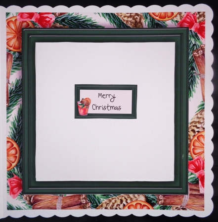 A Christmas Cocktail - Mulled Wine 8x8 by Linda Short