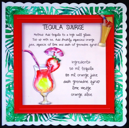 Party Cocktails - Tequila Sunrise by Linda Short