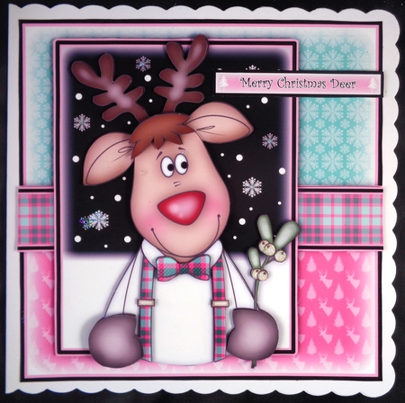 Merry Christmas Deer Mini Kit by Linda Short