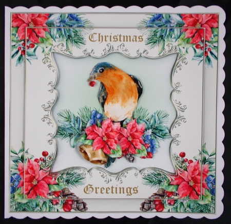 Holiday Robin 8x8 Mini Kit by Linda Short
