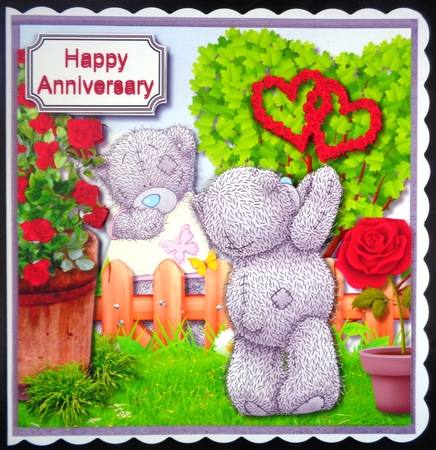 Tatty teddy rose garden anniversary by Linda Short