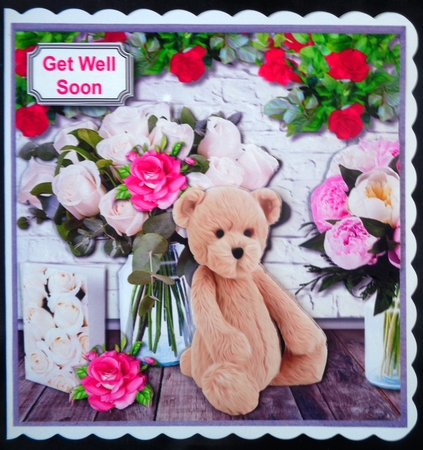 Flowers and teddy for various occasions by Linda Short