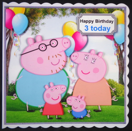 Peppa pig and family birthday by Linda Short