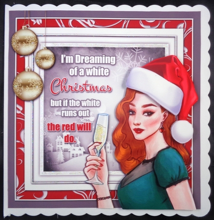White Christmas 8x8 Mini Kit by Linda Short