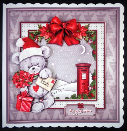 Teddy Christmas 8x8 Mini Kit by Linda Short