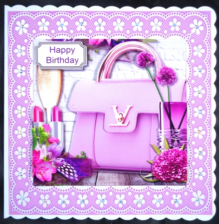 Lilac bag and flowers by Linda Short