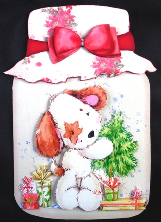 Mason Jar Shaped Card 1518 by Linda Short