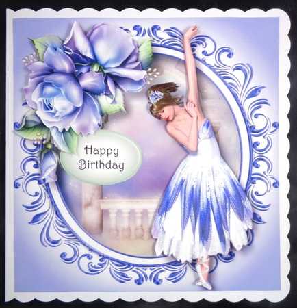 Beautiful Ballerina With Porcelain Roses by Linda Short