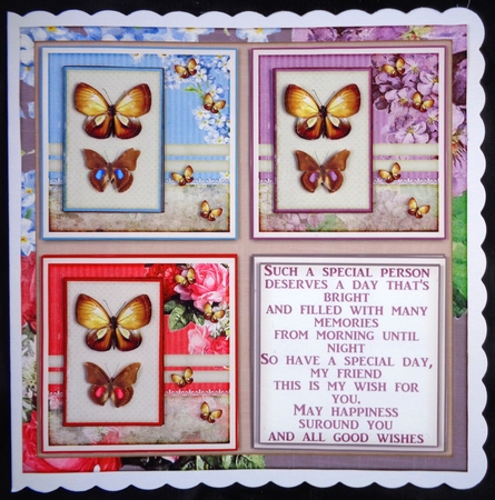 Just a little Butterfly Card Topper Kit 1536 by Linda Short