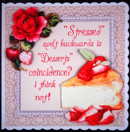 Birthday Cake Humor 3 8x8 Mini Kit by Linda Short