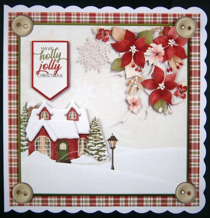 Cozy Christmas Card Topper by Linda Short