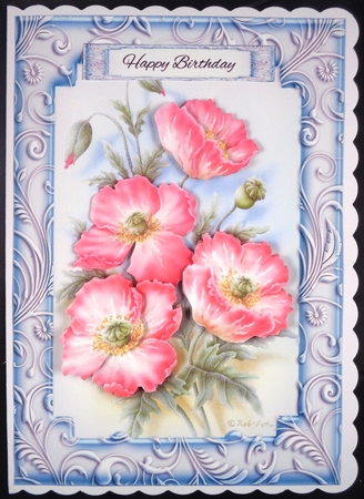Lovely Rob Pohl Watercolor Floral Step By Step Topper by Linda Short