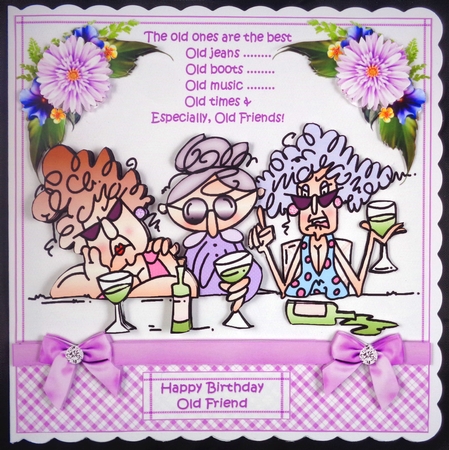 8x8 Stella old friends are best mini kit by Linda Short