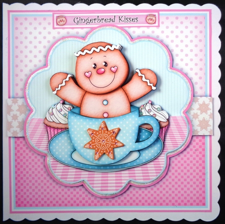 Teacup Gingerbread Man Mini Kit by Linda Short